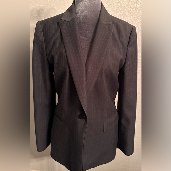 Calvin Klein Charcoal Tailored Blazer Jacket - Picture 2 of 10